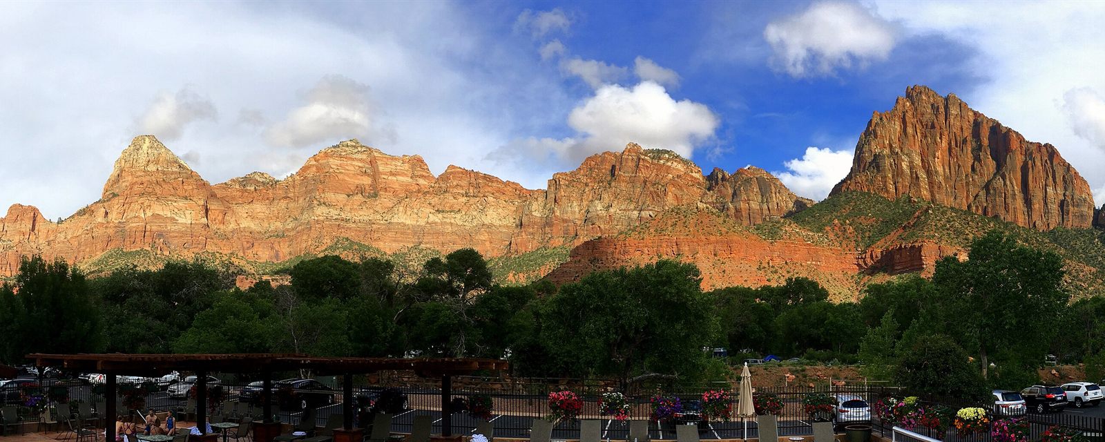 Springdale, at the mouth of Zion Canyon